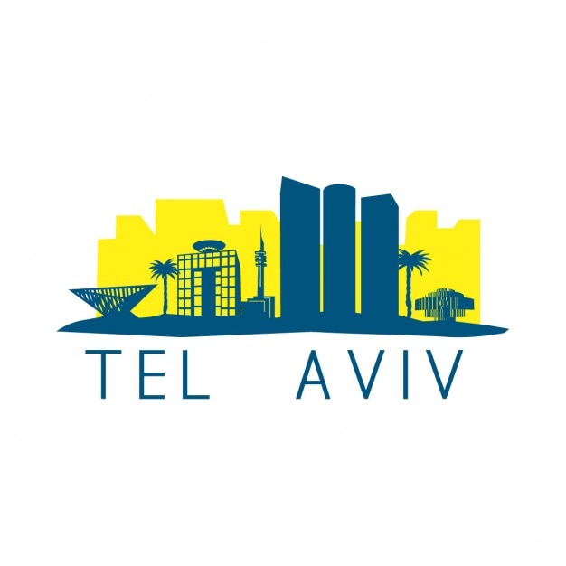 Vettore gratuito tel aviv skyline