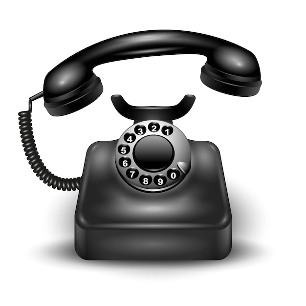 Free vector telephone calling composition