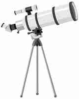 Free vector telescope with tripod stand