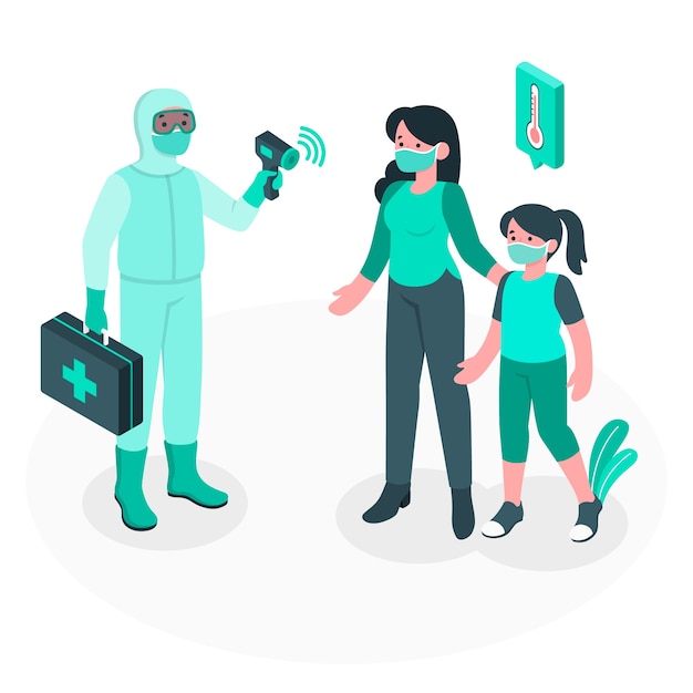 Temperature measurement concept illustration