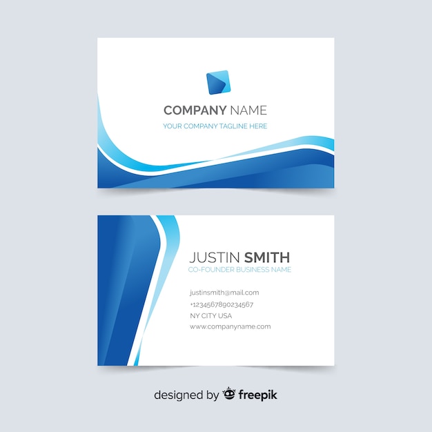 Template abstract business card