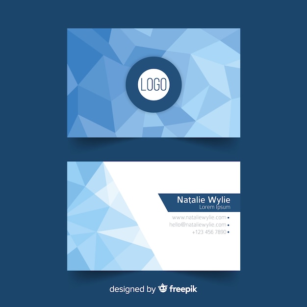 Free vector template abstract business card