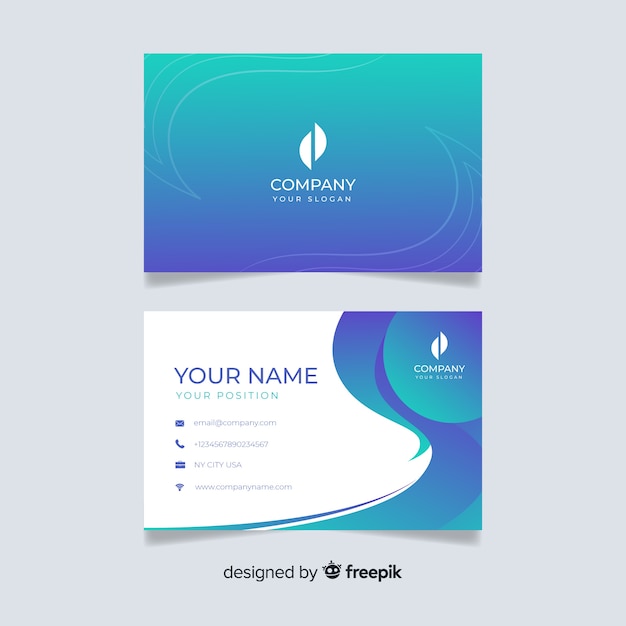 Template abstract business card