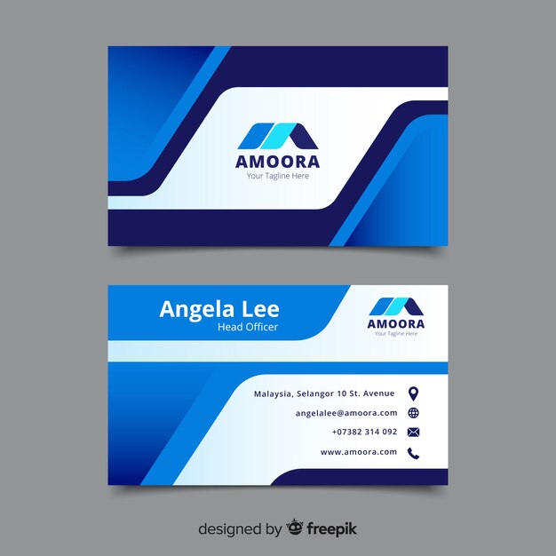 Template abstract business card