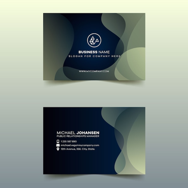 Template abstract business card