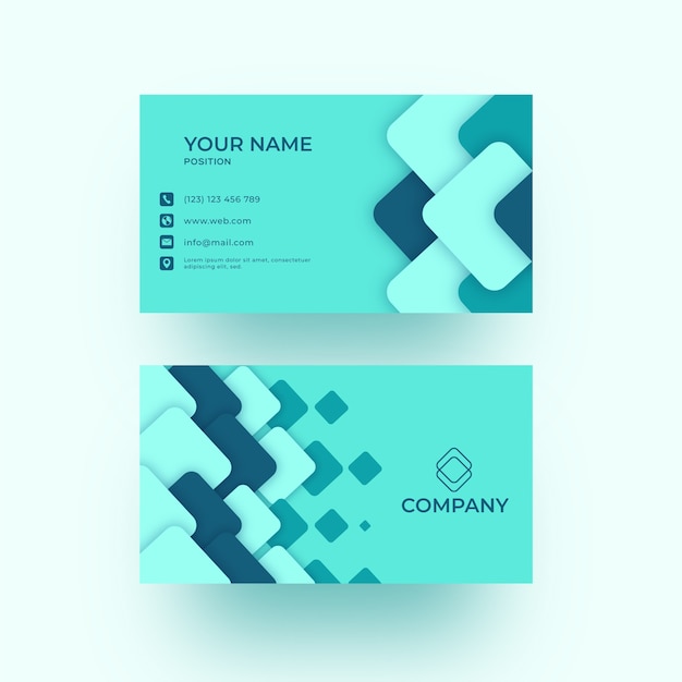 Template abstract business card