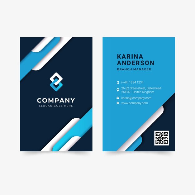 Template abstract business card