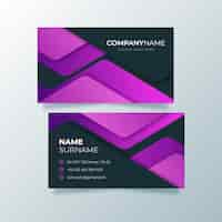 Free vector template abstract business card