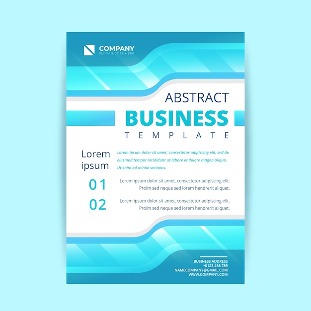 Free vector template abstract business poster