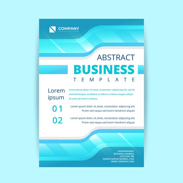 Template abstract business poster