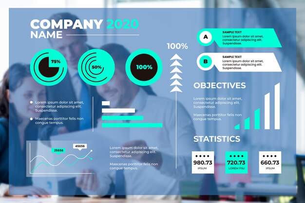 비즈니스 infographic위한 템플릿