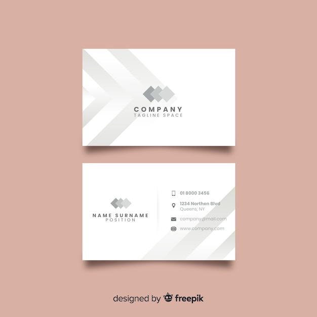 Free vector template of elegant business card