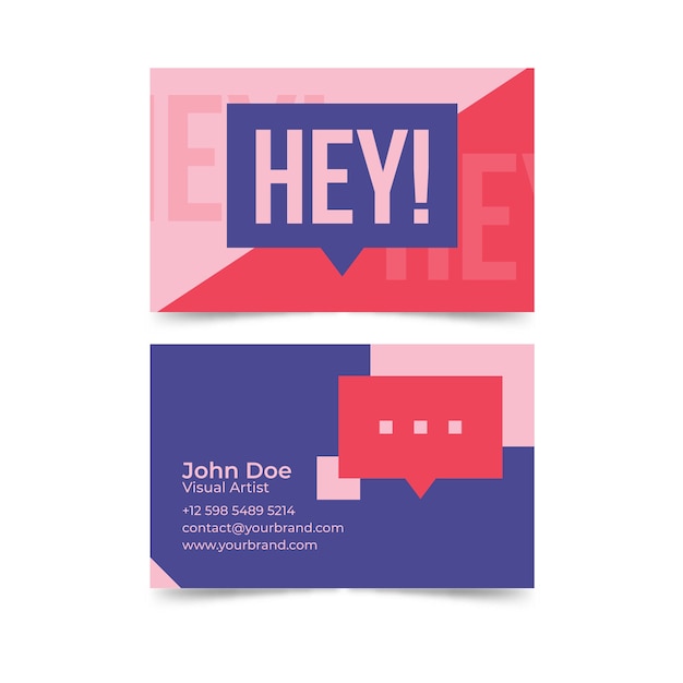 Template funny graphic designer business card