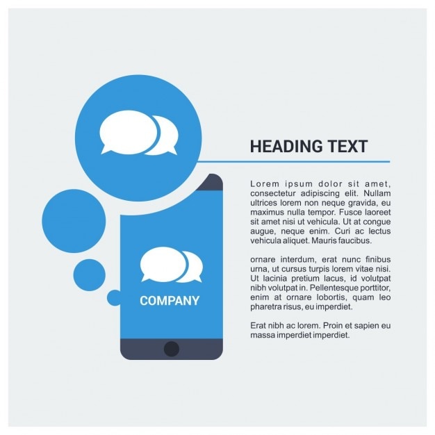 Free Vector template infographic about mobile technology