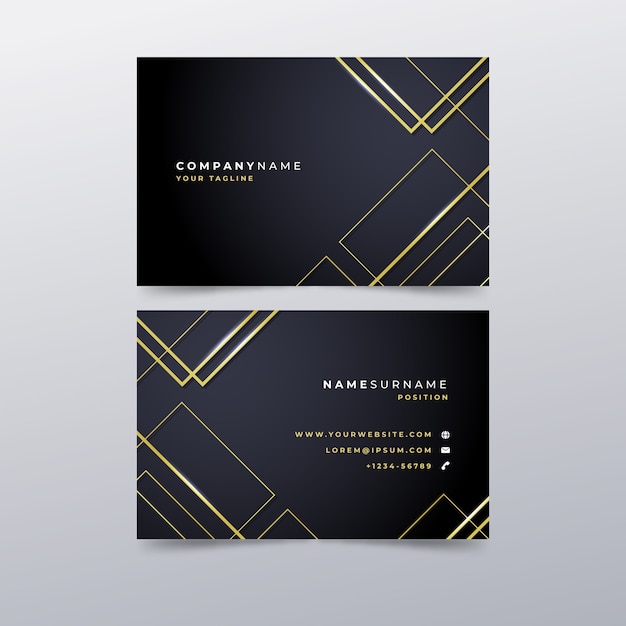 Template luxury business card