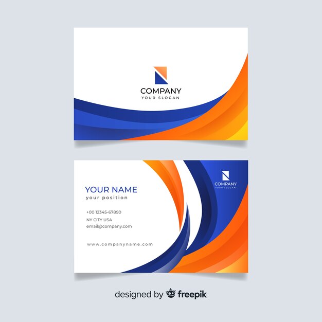 Template professional business card template