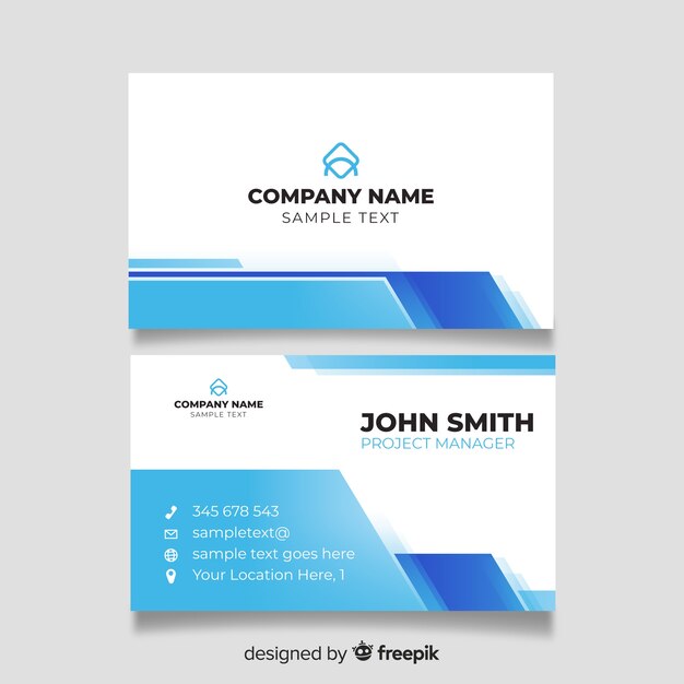 Template professional business card template
