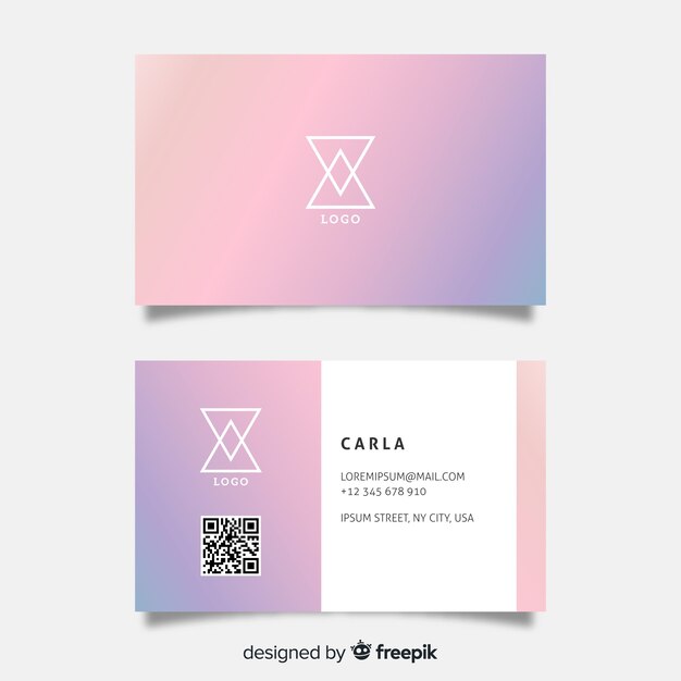 Template professional business card