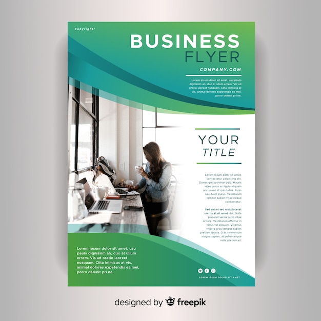 Template professional business flyer