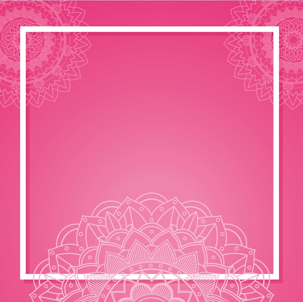  template with mandala banners