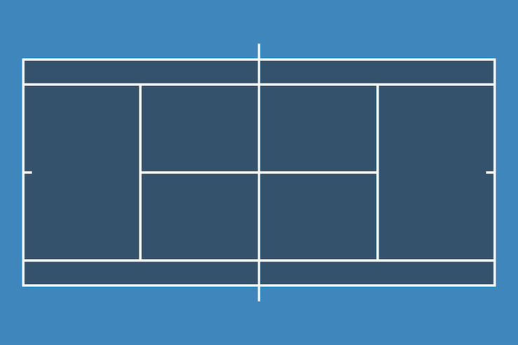 Free Vector tennis court background