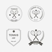 Vettore gratuito disegno tennis logo