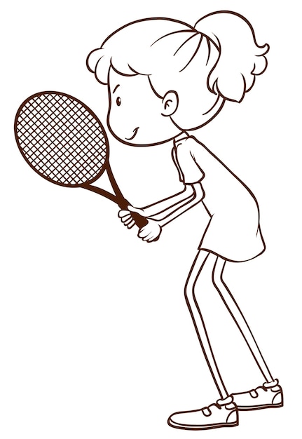 A tennis player