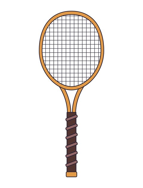 tennis racket sport icon isolated