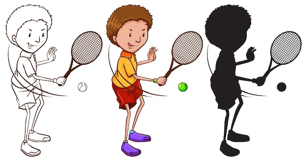 Free vector tennis