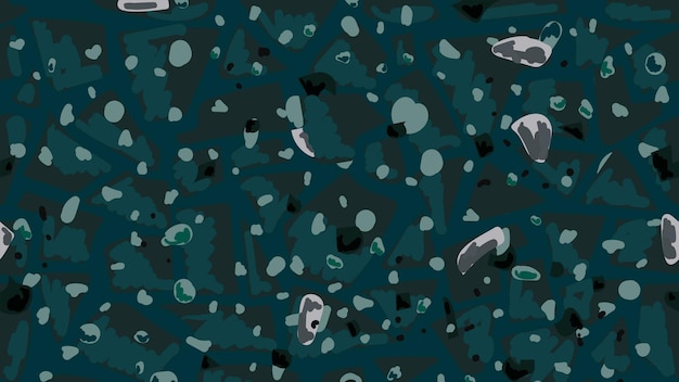 Terrazzo seamless pattern background in emerald green