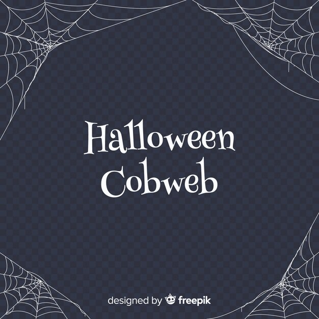 Terrific cobweb halloween background