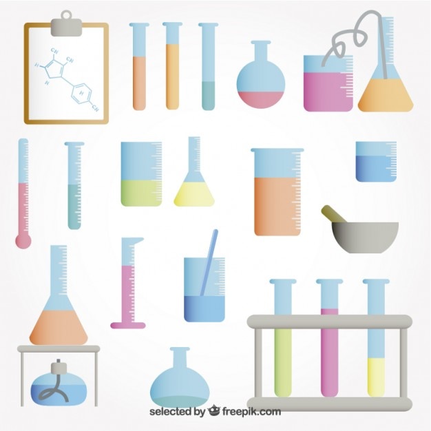 Free vector test tubes collection