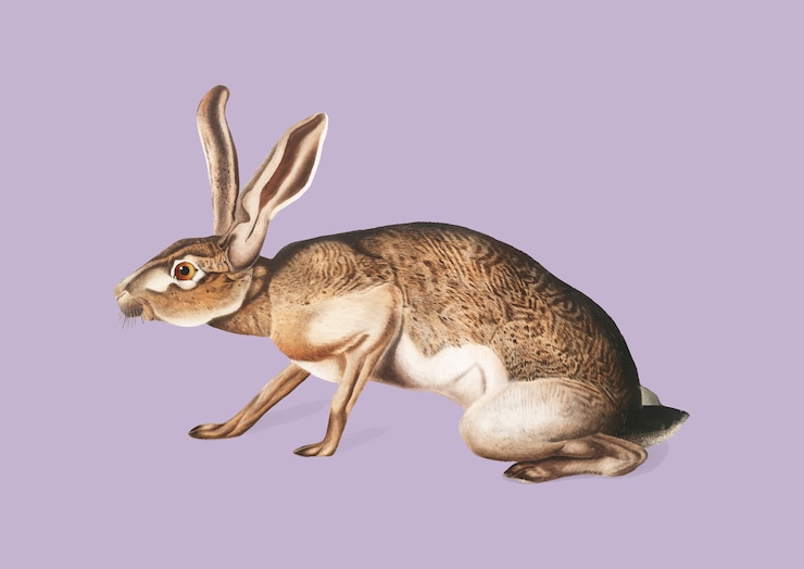 Free Vector texian hare illustration