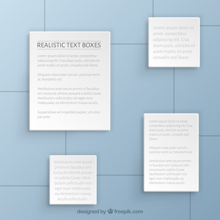 Free Vector text boxes pack