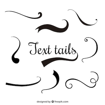 Text tails