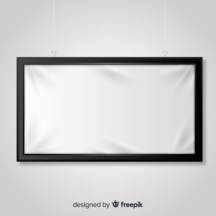 Free Vector textile signboard banner