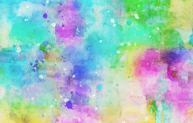 Free vector texture of rainbow color watercolor