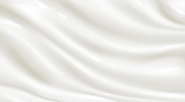 白いヨーグルト ミルクまたはクリームの表面の質感