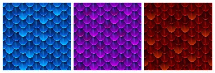 Free Vector textures of dragon scale snake skin