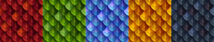 Free Vector textures of dragon skin, reptile scale