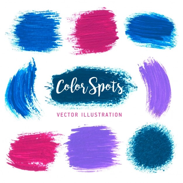 Free vector textures of paint spots