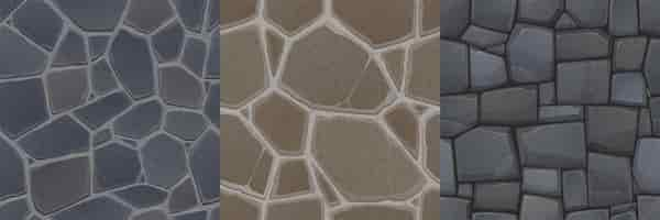 Free vector textures of stone floor and wall