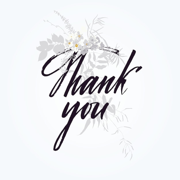 Free vector thank you card