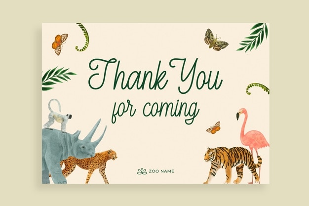 Thank you for coming sign template design