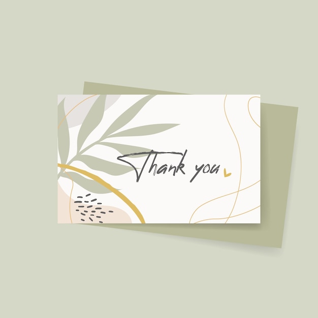 Free vector thank you label design