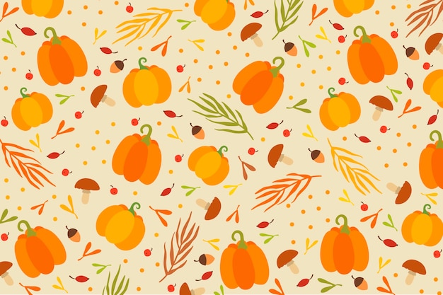 Thanksgiving background in flat design