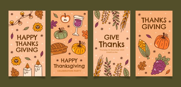 thanksgiving celebration instagram stories collection