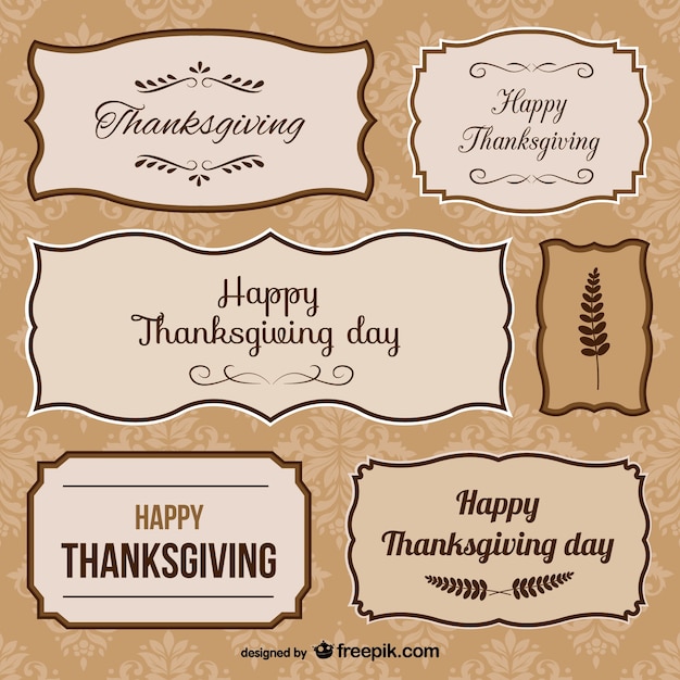 Thanksgiving day stickers