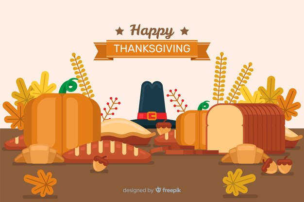 Thanksgiving day theme wallpaper concept