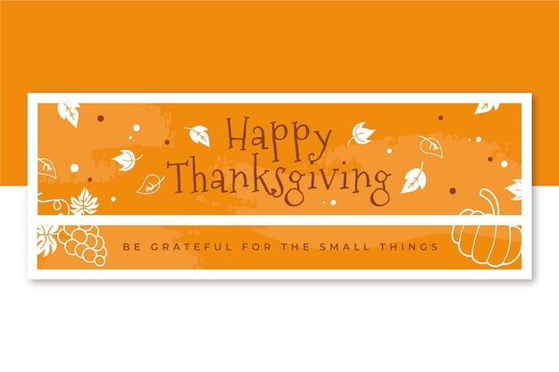 Thanksgiving facebook cover template